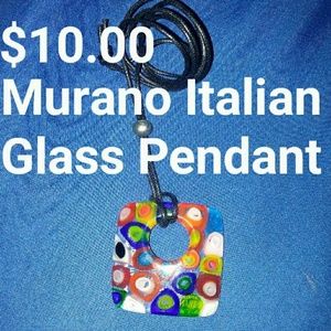 Authentic Murano Italian Glass Pendant